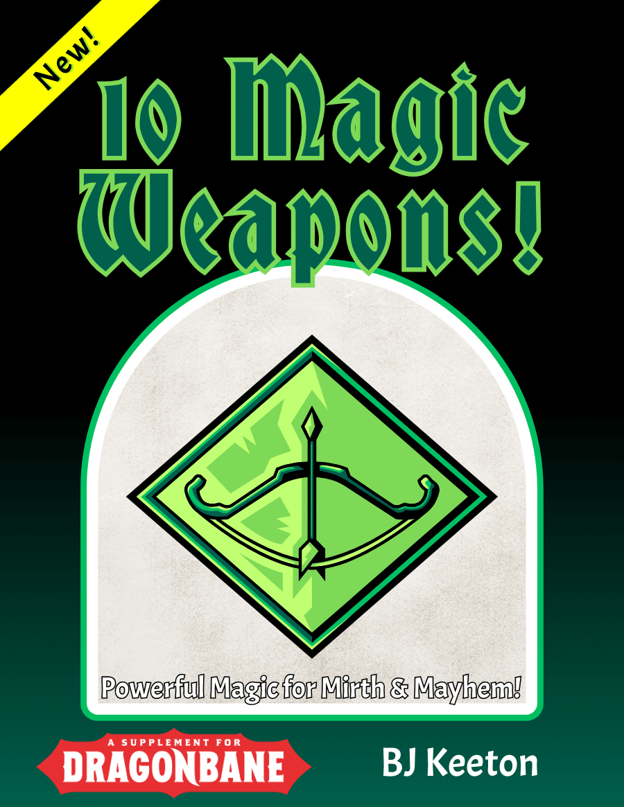 10 New Magic Weapons for Dragonbane